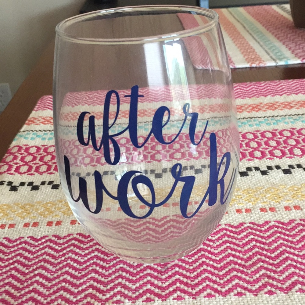 After Work Wine Glass